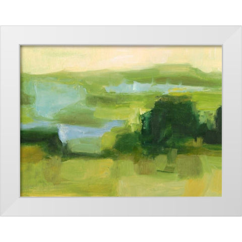 Emerald Wetlands I White Modern Wood Framed Art Print by Harper, Ethan