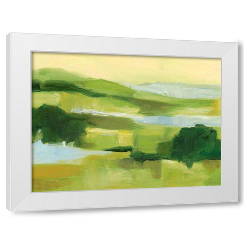 Emerald Wetlands II White Modern Wood Framed Art Print by Harper, Ethan