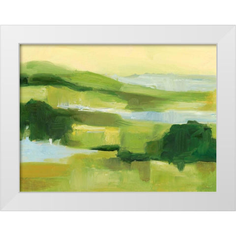 Emerald Wetlands II White Modern Wood Framed Art Print by Harper, Ethan