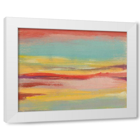 Sunset Study V White Modern Wood Framed Art Print by Goldberger, Jennifer