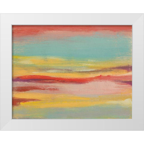 Sunset Study V White Modern Wood Framed Art Print by Goldberger, Jennifer