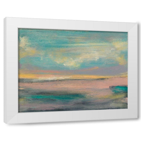 Sunset Study VI White Modern Wood Framed Art Print by Goldberger, Jennifer