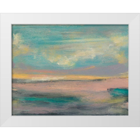 Sunset Study VI White Modern Wood Framed Art Print by Goldberger, Jennifer