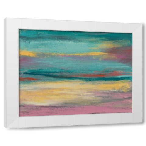 Sunset Study VII White Modern Wood Framed Art Print by Goldberger, Jennifer