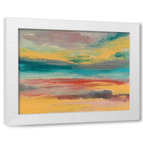 Sunset Study IX White Modern Wood Framed Art Print by Goldberger, Jennifer