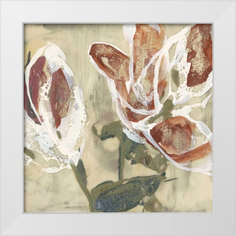 Lilys Breath I White Modern Wood Framed Art Print by Goldberger, Jennifer