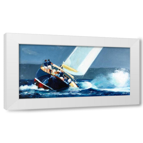 Hoek White Modern Wood Framed Art Print by Crain, Curt