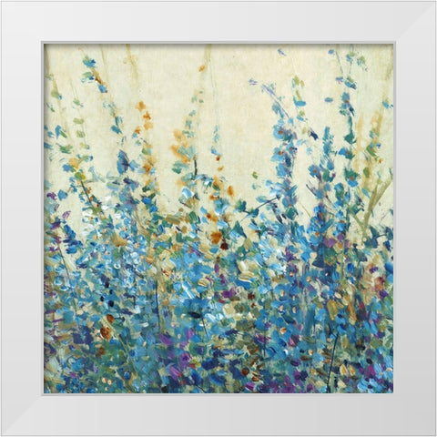 Shades of Blue II White Modern Wood Framed Art Print by OToole, Tim