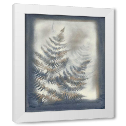 Shadows and Ferns VI White Modern Wood Framed Art Print by Stramel, Renee W.