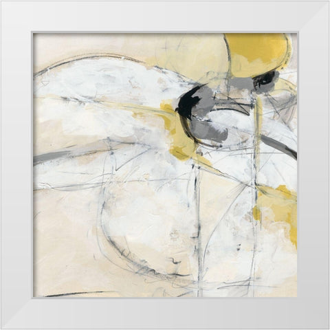 Trajectory II White Modern Wood Framed Art Print by Vess, June Erica