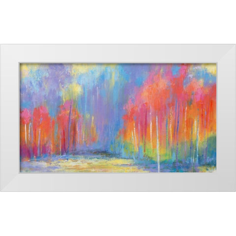 Woods Splash White Modern Wood Framed Art Print by Bothne, Janet