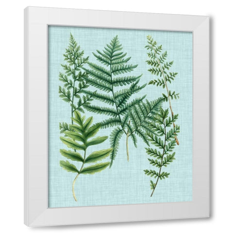 Spa Ferns I White Modern Wood Framed Art Print by Weinmann