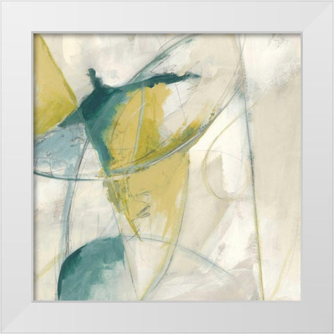 Footnote II White Modern Wood Framed Art Print by Vess, June Erica