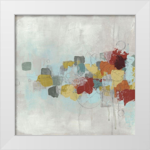 Projection I White Modern Wood Framed Art Print by Vess, June Erica