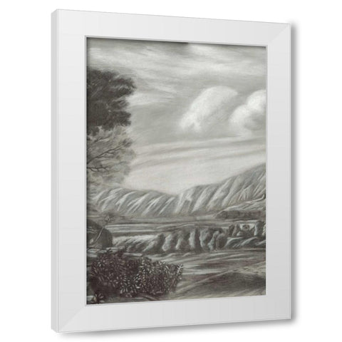 Classical Landscape Triptych II White Modern Wood Framed Art Print by Naomi McCavitt