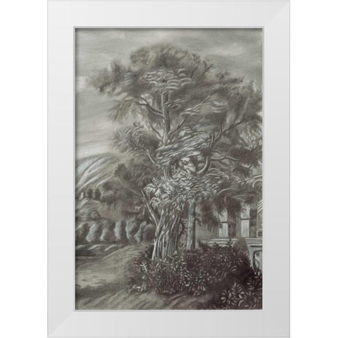 Classical Landscape Triptych III White Modern Wood Framed Art Print by Naomi McCavitt