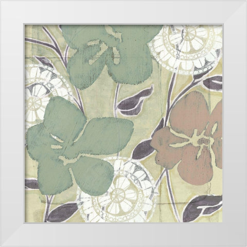 Serene Pastels II White Modern Wood Framed Art Print by Goldberger, Jennifer