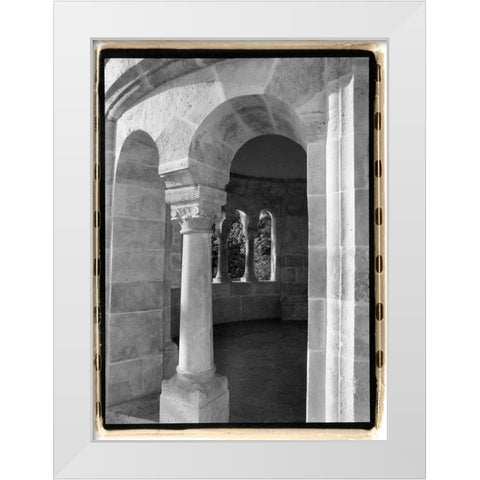 Fishermans Bastion IV Budapest White Modern Wood Framed Art Print by DeNardo, Laura