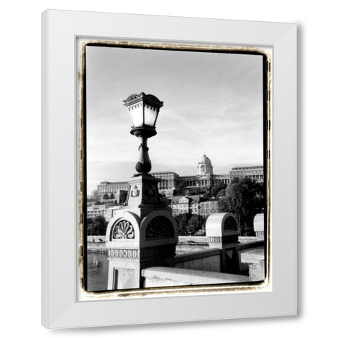 Steps to Fishermans Bastion White Modern Wood Framed Art Print by DeNardo, Laura
