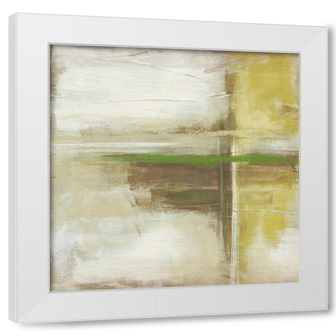 Wood Lake I White Modern Wood Framed Art Print by Vess, June Erica