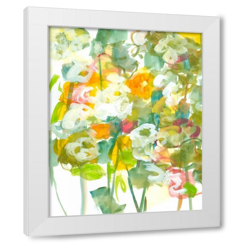 Spring has Sprung II White Modern Wood Framed Art Print by Fuchs, Jodi