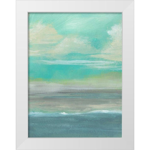 Lowland Beach I White Modern Wood Framed Art Print by McMullen, Charles