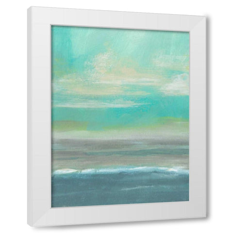 Lowland Beach II White Modern Wood Framed Art Print by McMullen, Charles