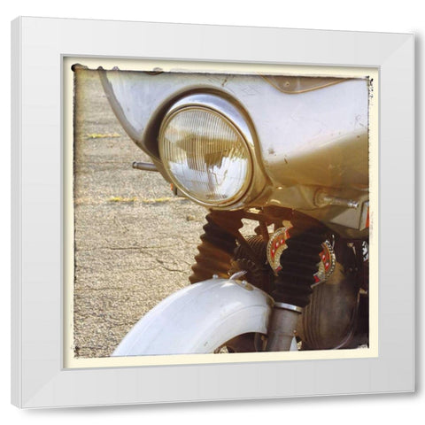 Sunset Ride II White Modern Wood Framed Art Print by Stramel, Renee W.