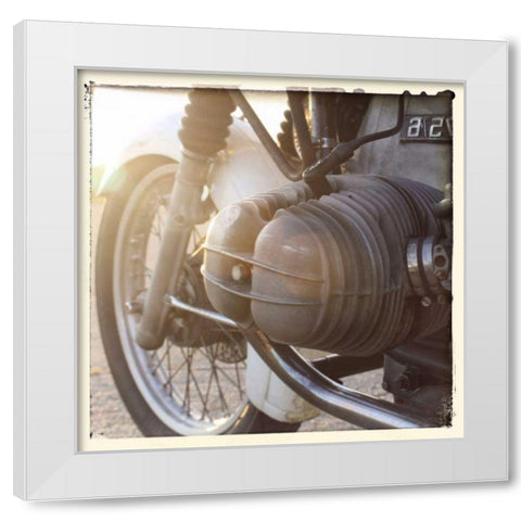 Sunset Ride IV White Modern Wood Framed Art Print by Stramel, Renee W.