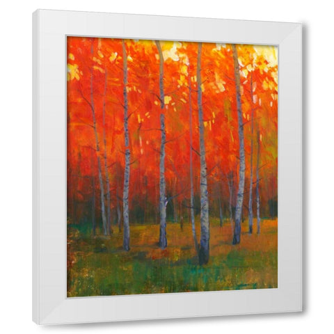 Changing Colors II White Modern Wood Framed Art Print by OToole, Tim