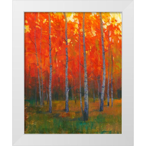 Changing Colors II White Modern Wood Framed Art Print by OToole, Tim