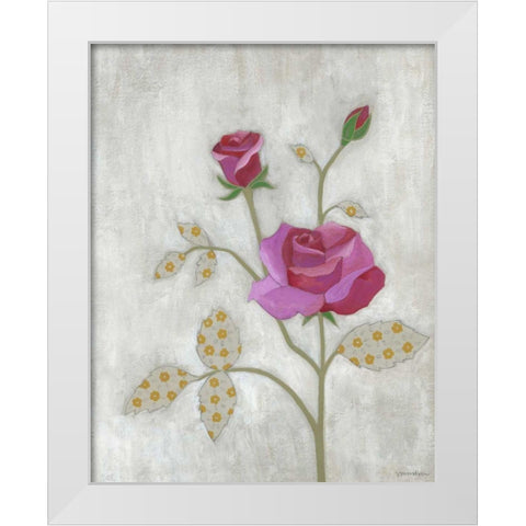 Lovely Botanical I White Modern Wood Framed Art Print by Lam, Vanna