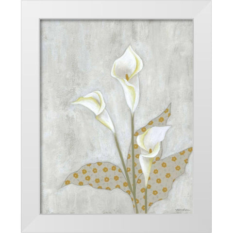 Lovely Botanical III White Modern Wood Framed Art Print by Lam, Vanna