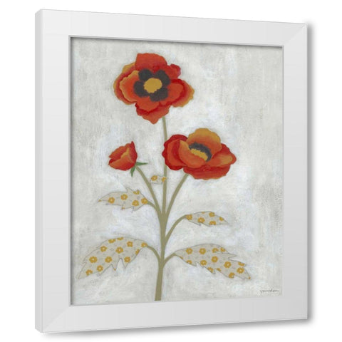 Lovely Botanical IV White Modern Wood Framed Art Print by Lam, Vanna