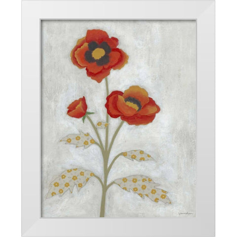 Lovely Botanical IV White Modern Wood Framed Art Print by Lam, Vanna