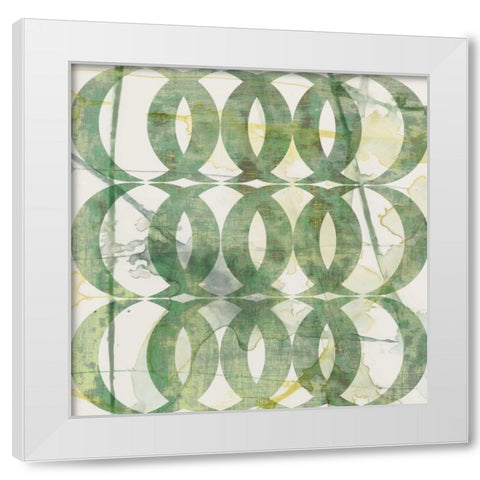 Metric Link V White Modern Wood Framed Art Print by Goldberger, Jennifer