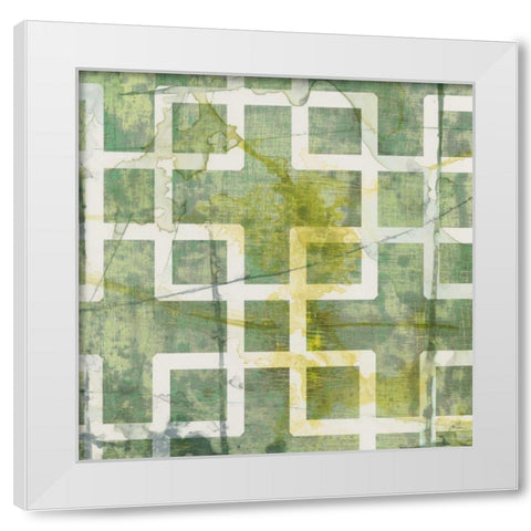 Metric Link VIII White Modern Wood Framed Art Print by Goldberger, Jennifer