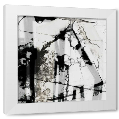 In Motion II White Modern Wood Framed Art Print by Goldberger, Jennifer