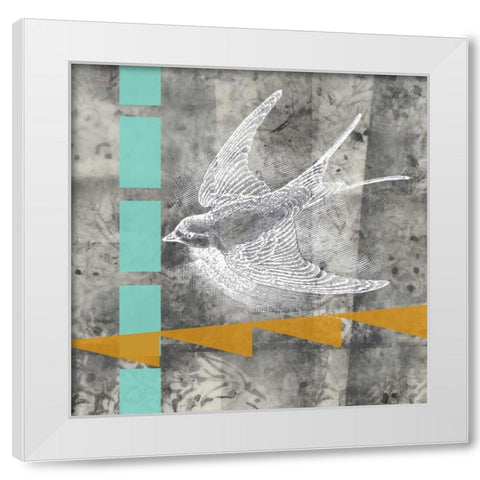 Vector II White Modern Wood Framed Art Print by Goldberger, Jennifer