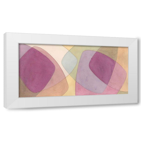 Orchid Scribe II White Modern Wood Framed Art Print by Stramel, Renee W.