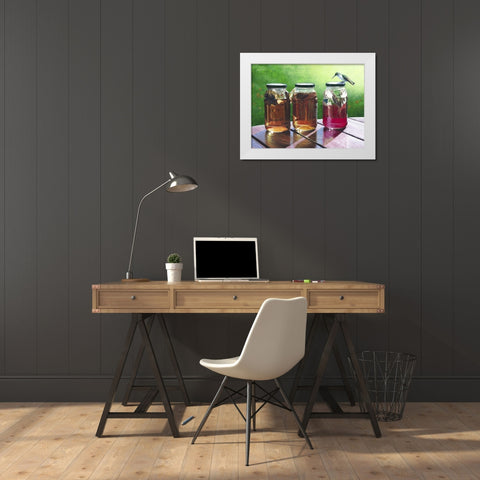 Suntea White Modern Wood Framed Art Print by Szatkowski, Fred