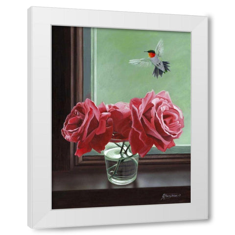 Window Shopping White Modern Wood Framed Art Print by Szatkowski, Fred