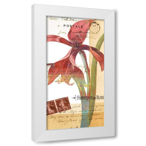 Crowning Glory I White Modern Wood Framed Art Print by Green-Aldridge, W.