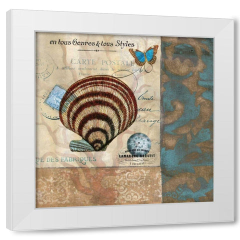 Botticelli Shell II White Modern Wood Framed Art Print by Green-Aldridge, W.