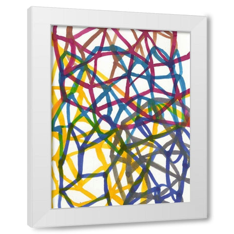 Matrix II White Modern Wood Framed Art Print by Fuchs, Jodi