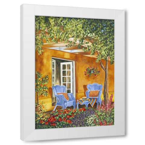 Tuscan Veranda II White Modern Wood Framed Art Print by Vitaletti, Carolee