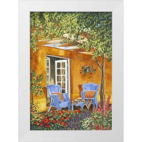 Tuscan Veranda II White Modern Wood Framed Art Print by Vitaletti, Carolee