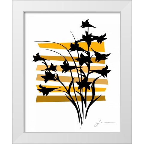 Color Shade I White Modern Wood Framed Art Print by Burghardt, James