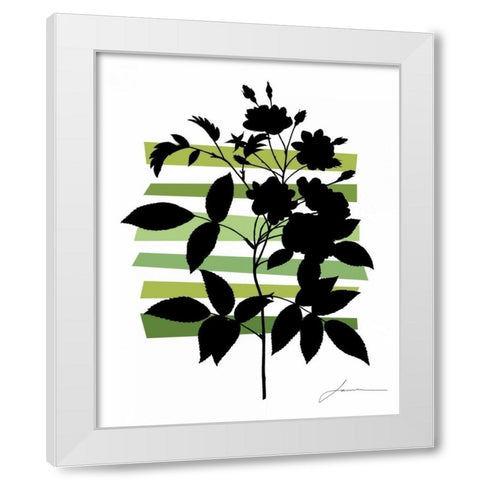 Color Shade II White Modern Wood Framed Art Print by Burghardt, James