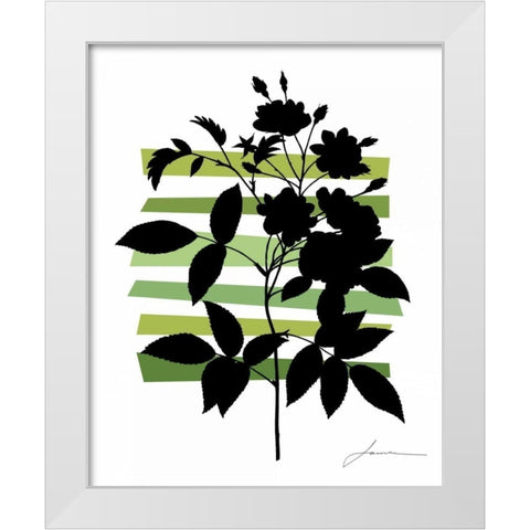 Color Shade II White Modern Wood Framed Art Print by Burghardt, James